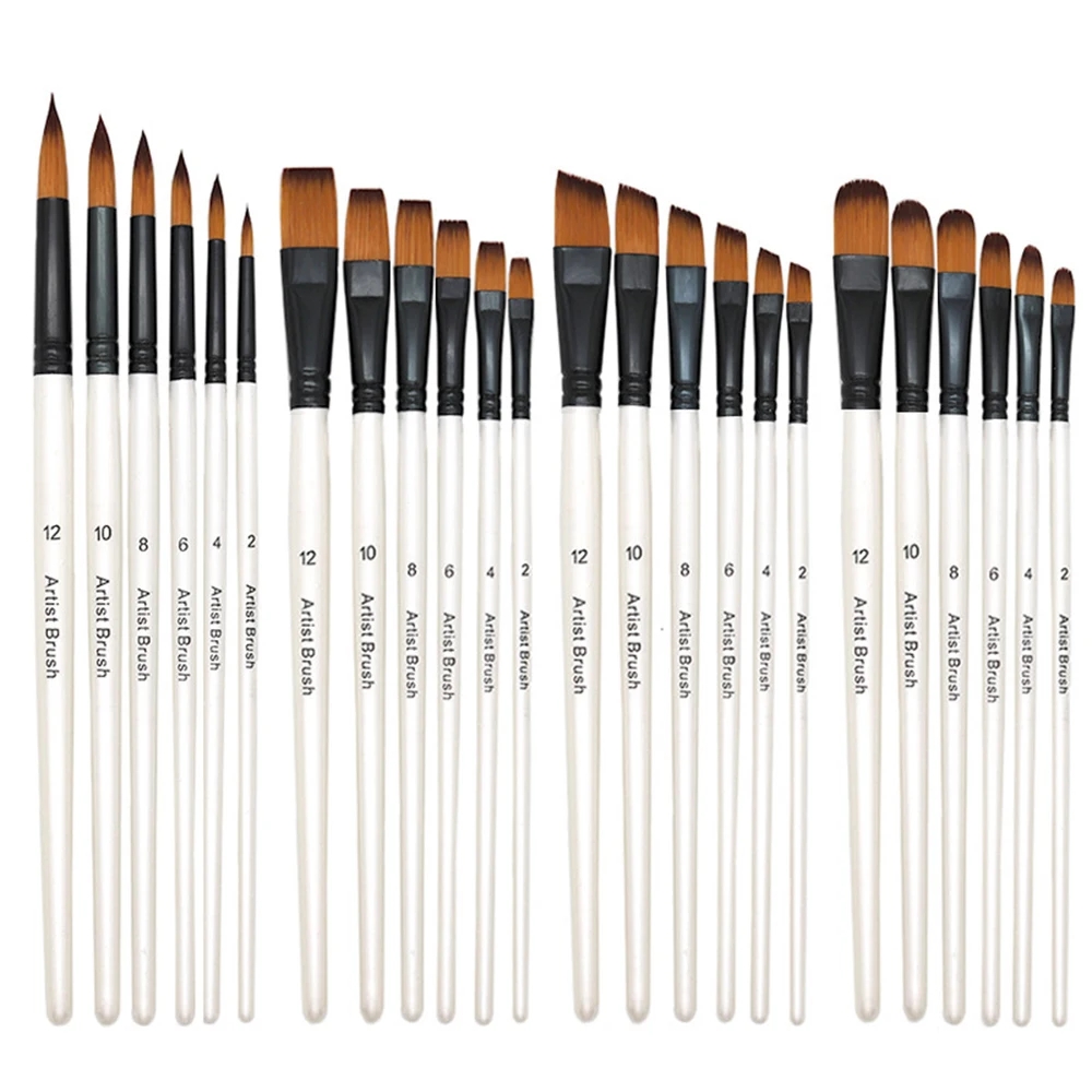 Model Kit Acrylic Paint - 12pcs Artist Paint Brushes Set For