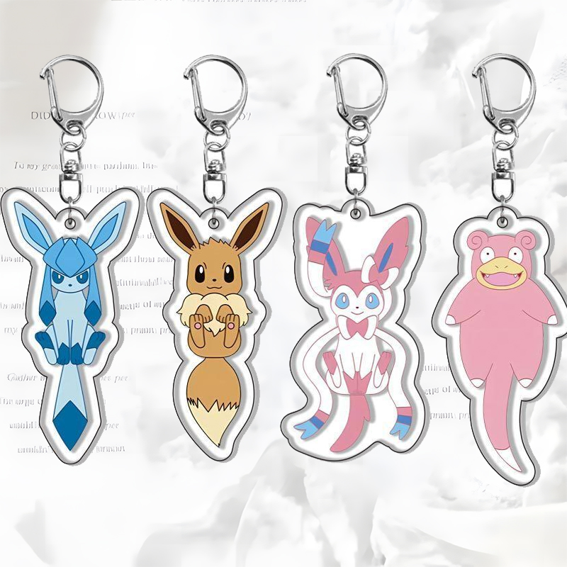 Model Kit Accessories - Eevee Double Sided Key Chain Ash