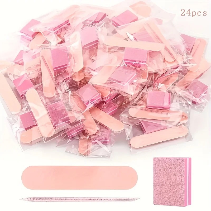 Sanding Stick Set - Nail File Kit Wooden Sticks Buffer