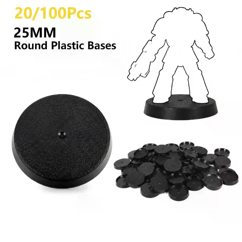 20/100Pcs 25mm Round Wargame M - огляд і ціна Model Figure Base