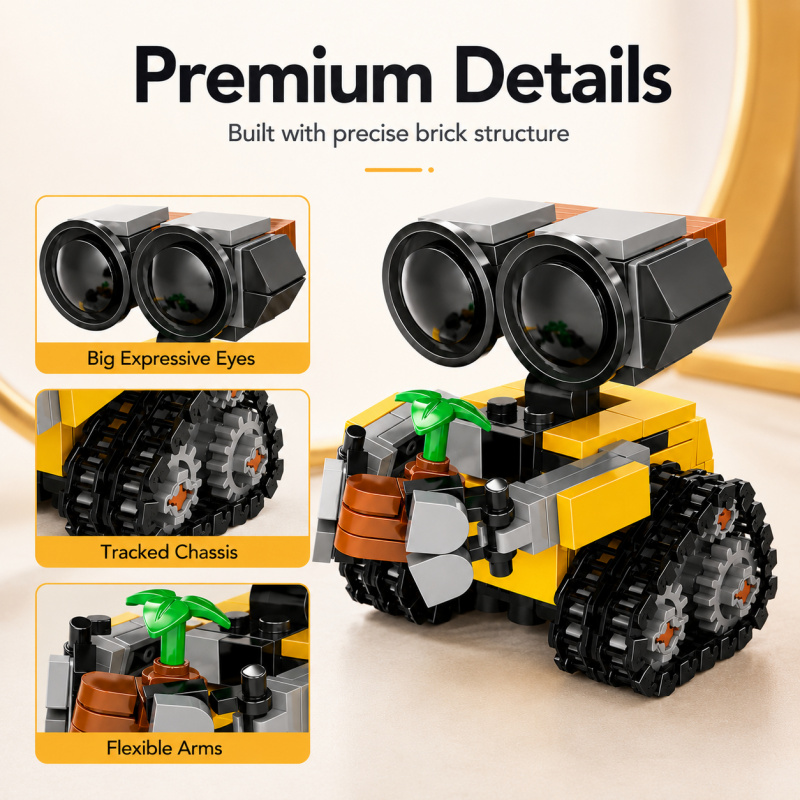 Mini Robot Building Blocks Set - огляд і ціна Model Kit Accessories