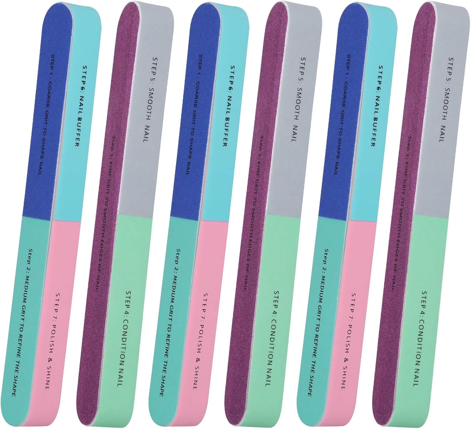 1/5Pcs Nail File Seven Sided P - огляд і ціна Sanding Stick Set