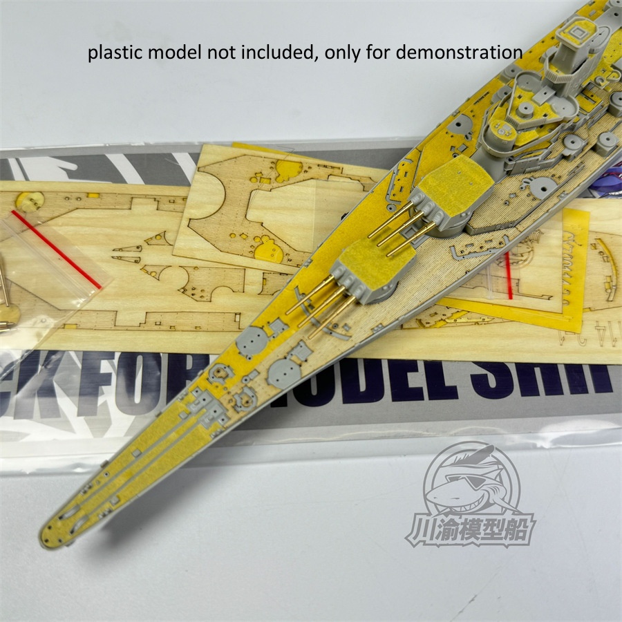 1/700 Scale Wooden Deck Metal  - огляд і ціна Model Kit Uss Iowa