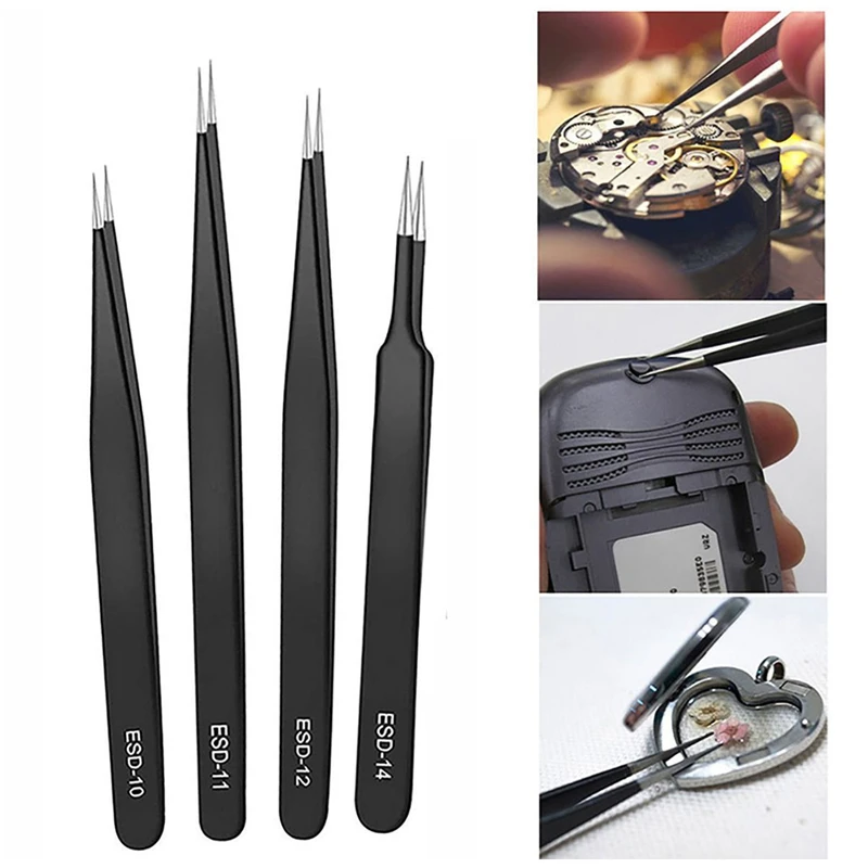 Precision Tweezers Set ESD Ant - огляд і ціна Model Kit Nippers
