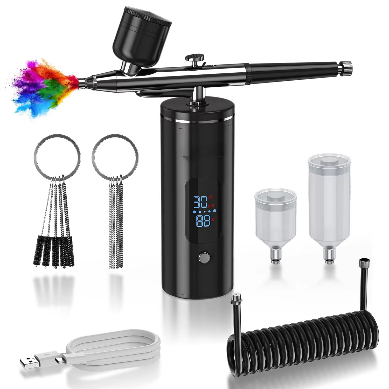 Rechargeable Cordless Airbrush - огляд і ціна Airbrush Compressor Kit