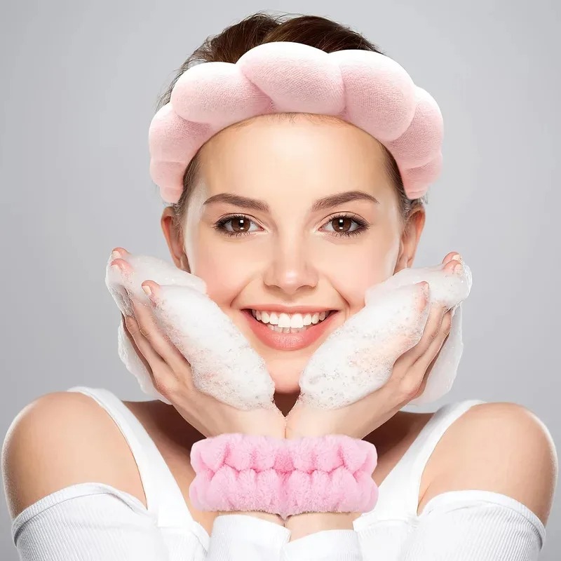 3PCS Twisted Foam Hair Band Se - огляд і ціна Wash Effect Set