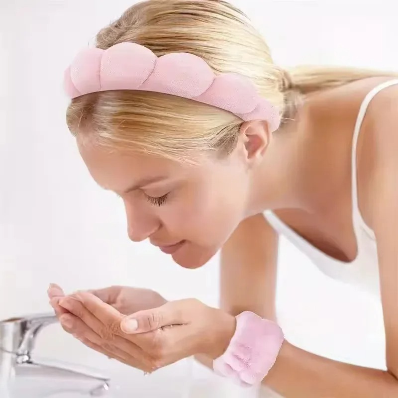 3PCS Twisted Foam Hair Band Se - огляд і ціна Wash Effect Set