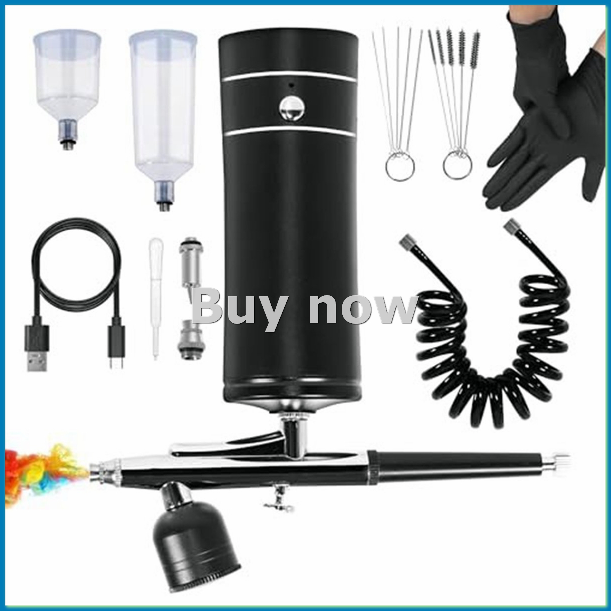AirBrush Kit with Air Compress - огляд і ціна Airbrush Compressor Kit