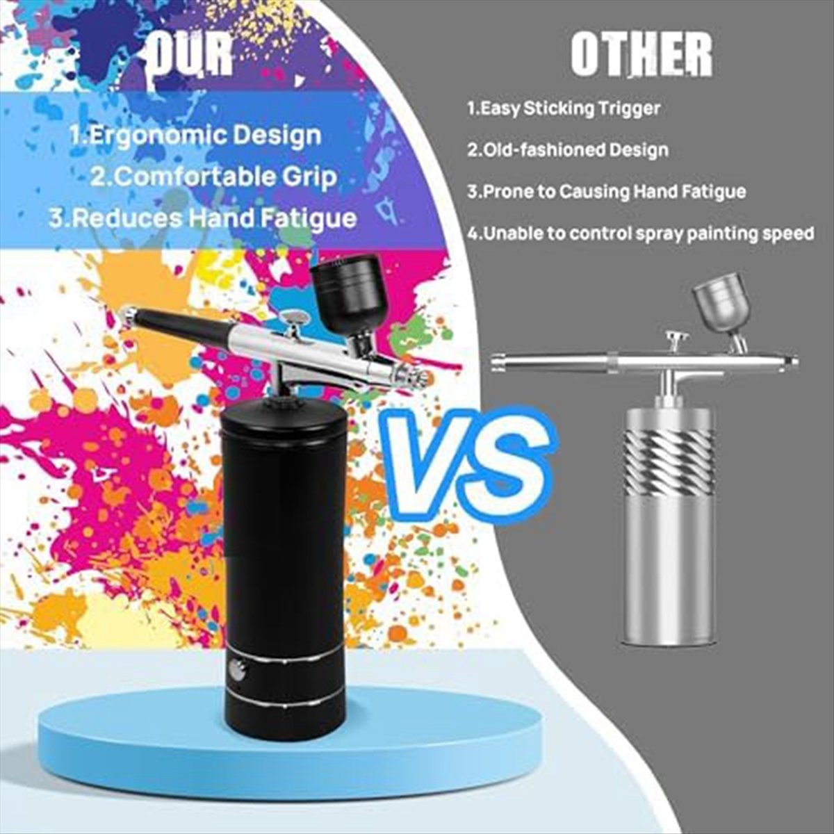 AirBrush Kit with Air Compress - огляд і ціна Airbrush Compressor Kit