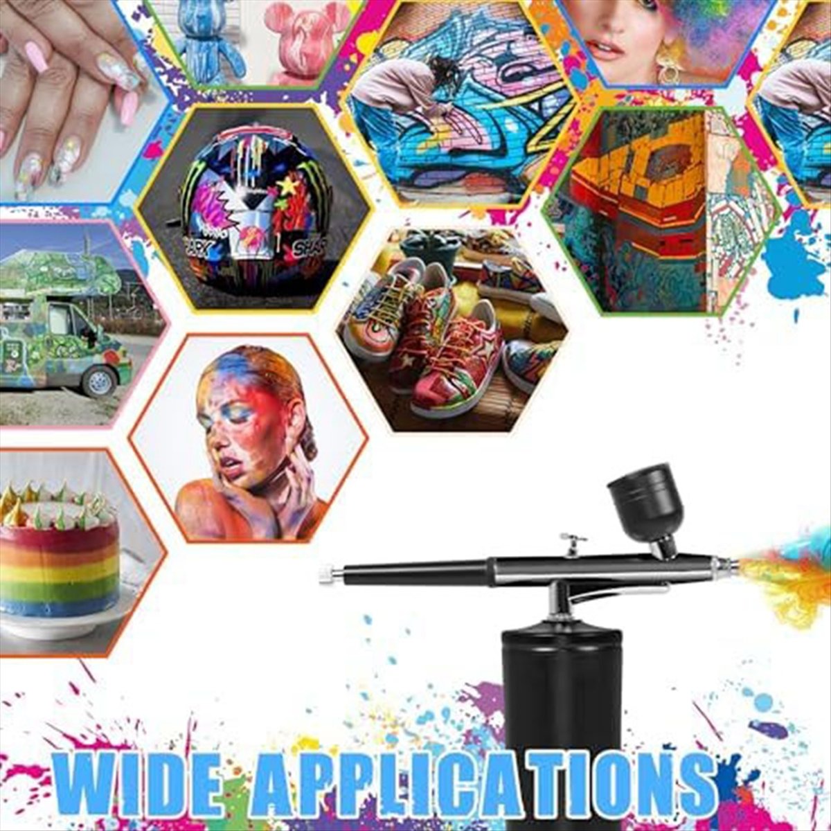 AirBrush Kit with Air Compress - огляд і ціна Airbrush Compressor Kit