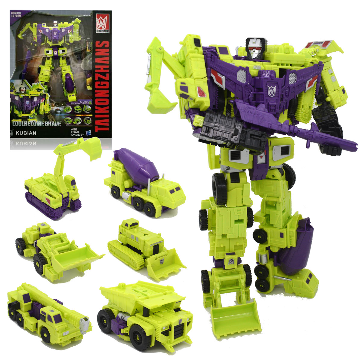 HZX 6In1 Devastator Haizhixing - огляд і ціна Model Kit Transformers