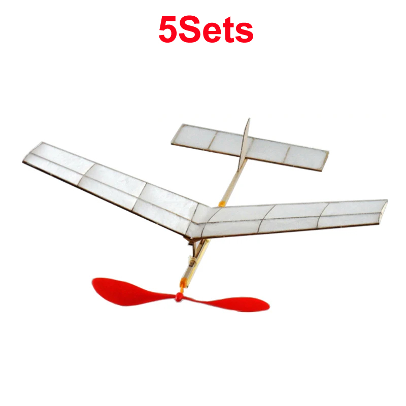 5Sets Rubber Band Powered Glid - огляд і ціна Model Kit Competition