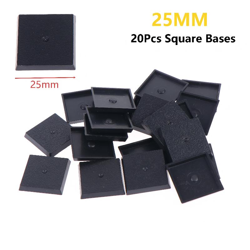 20Pcs 25mm Square Wargame Mini - огляд і ціна Model Figure Base