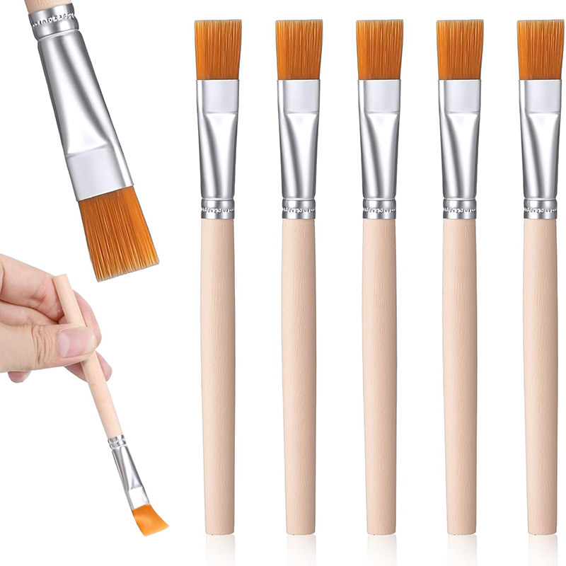 5Pcs Wooden Handle Small Paint - огляд і ціна Model Kit Acrylic Paint
