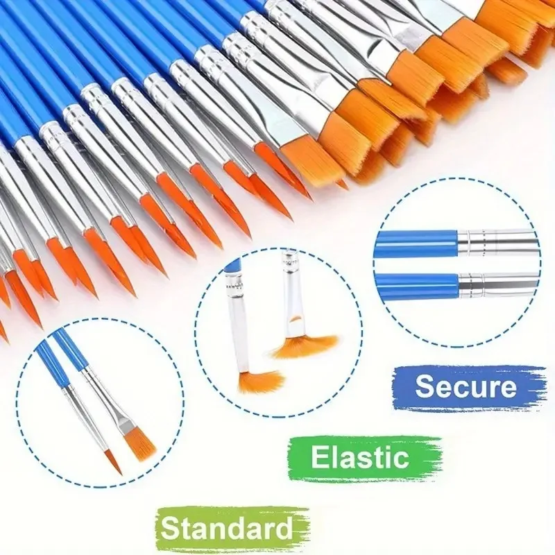12/24 Pcs Painting Brushes Set - огляд і ціна Model Kit Acrylic Paint