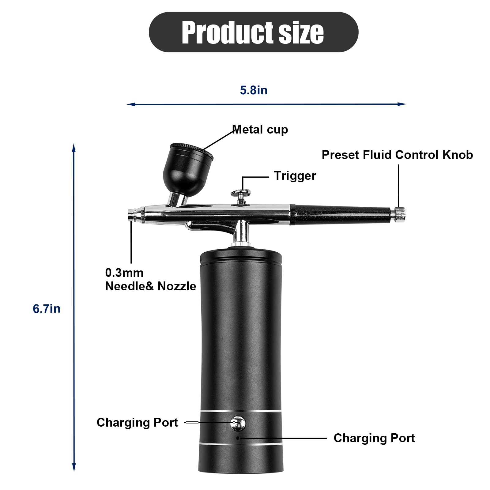 Esakoya Airbrush Kit Rechargea - огляд і ціна Airbrush Compressor Kit